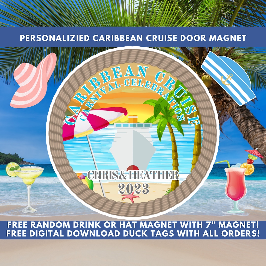 Caribbean Cruise Ship Cabin Door Caribbean Cruise Theme Decor