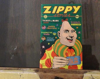 Zippy Stories volume one 1977 Rip Off Press cover price 95 cents Characters by Bill Griffith From  Jan to June 1977 In the Berkeley Barb