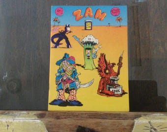 Zam The Print Mint 1974 Zap Jam Rick Griffin Crumb Moscoso Wilson Spain Gilbert Shelton 50 cents cover 51/4x7 inches no copyright first