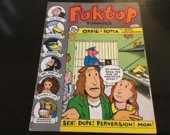 Fuktup Funnies Volume1 no 1 Marty Nelson 1972 Joe Artur Potts  one Off