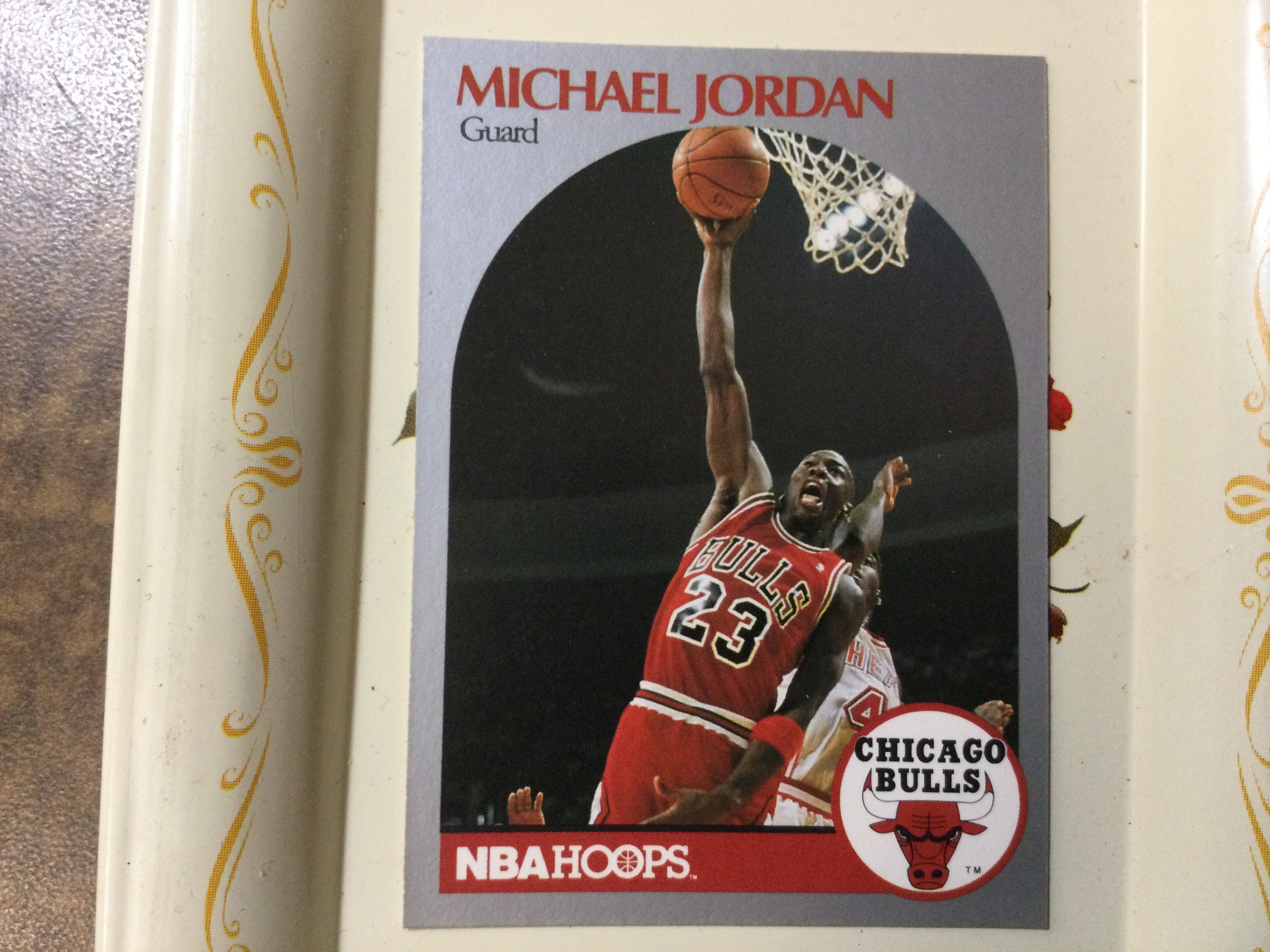 Michael Jordan NBA Hoops Card 1990 Etsy