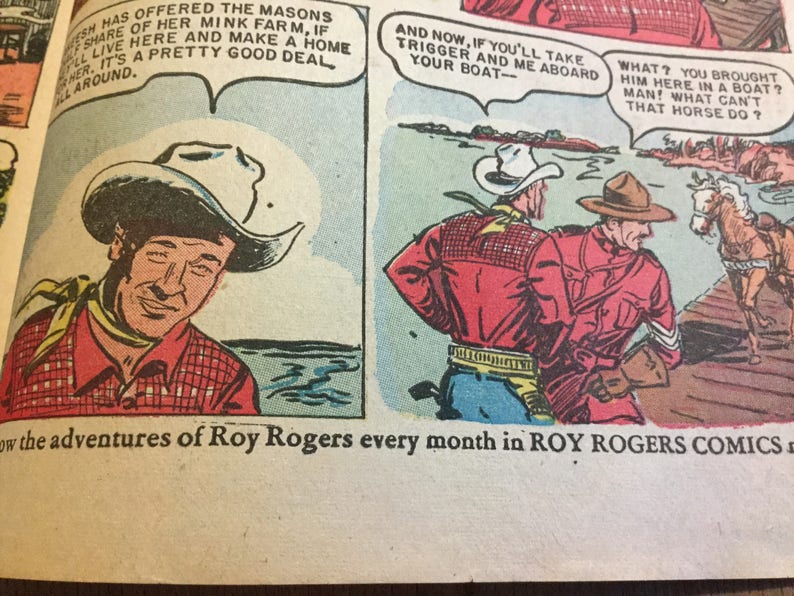 March Of Comics Roy Rogers 47 poll parrot 1949 great shape sixty eight years old image 5
