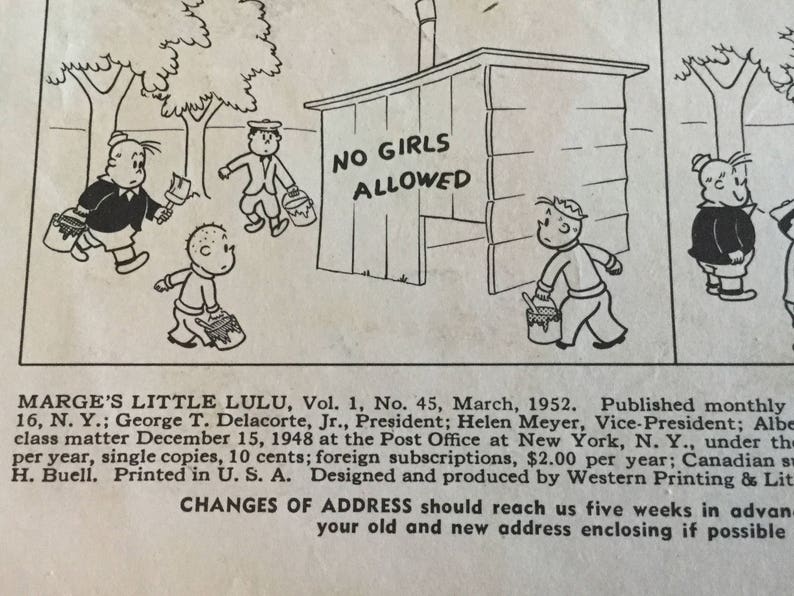 MargesLittle Lulu no 45 Vol 1 1952 March Dell 10 cents image 4