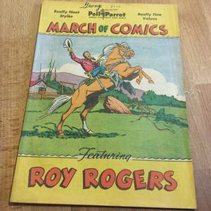 March Of Comics Roy Rogers 47 poll parrot 1949 great shape sixty eight years old image 1