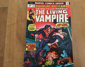 Fear The Man Called Morbius vol 1 no 23 1974 Marvel Comics Living Vampire