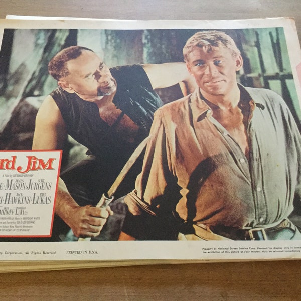 Lord Jim 1965 Uk Movie Lobby Poster Peter O Toole Eli Wallach