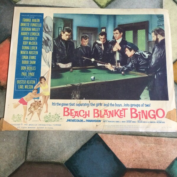 Beach Blanket Bingo Etsy