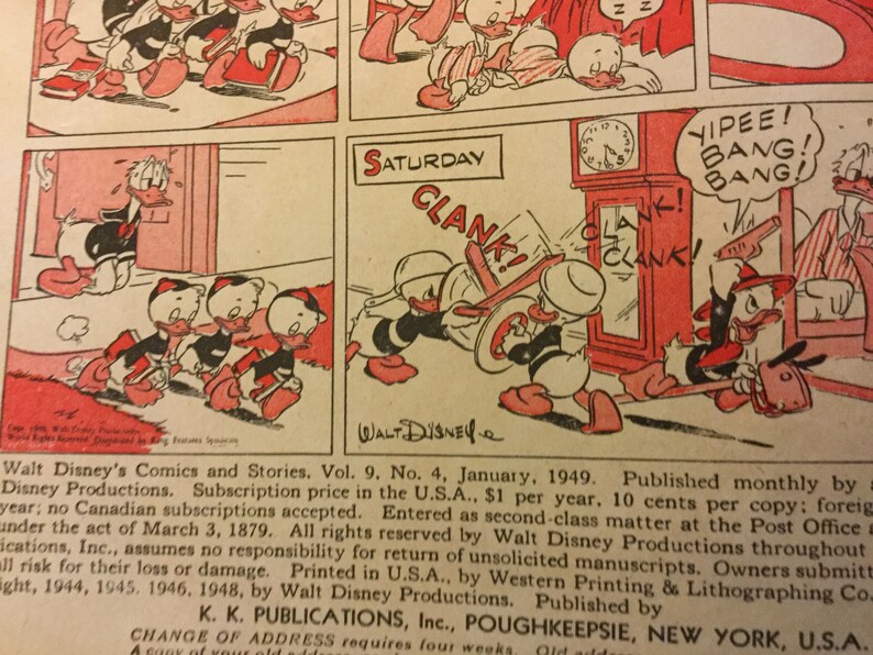 Walt Disneys Comics and Stories Volume 9 No 4 1949 WDCS 100 All Carl ...