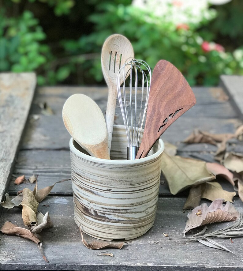 Ceramic Utensils Holder Etsy