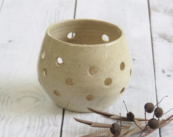 White Ceramic Candle Holder, Wheel Thrown Pottery, New Home Gift, Minimalist Decor, Gift Ideas, Tea Light Holder, Candle Holder