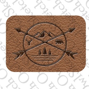 Hat Patch Design, Leather Look, Adventure Hat patch, Sublimation Patch Design, Father&#39;s Day Gift, Digital Download, PNG, Sublimation Design