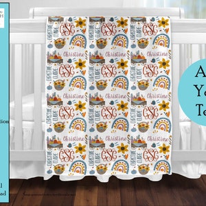 Conception de sublimation de couverture de bébé d'automne, couverture de bébé personnalisée, panneau de 10 x 10, cadeau de baby shower, sublimation, téléchargement numérique, PNG