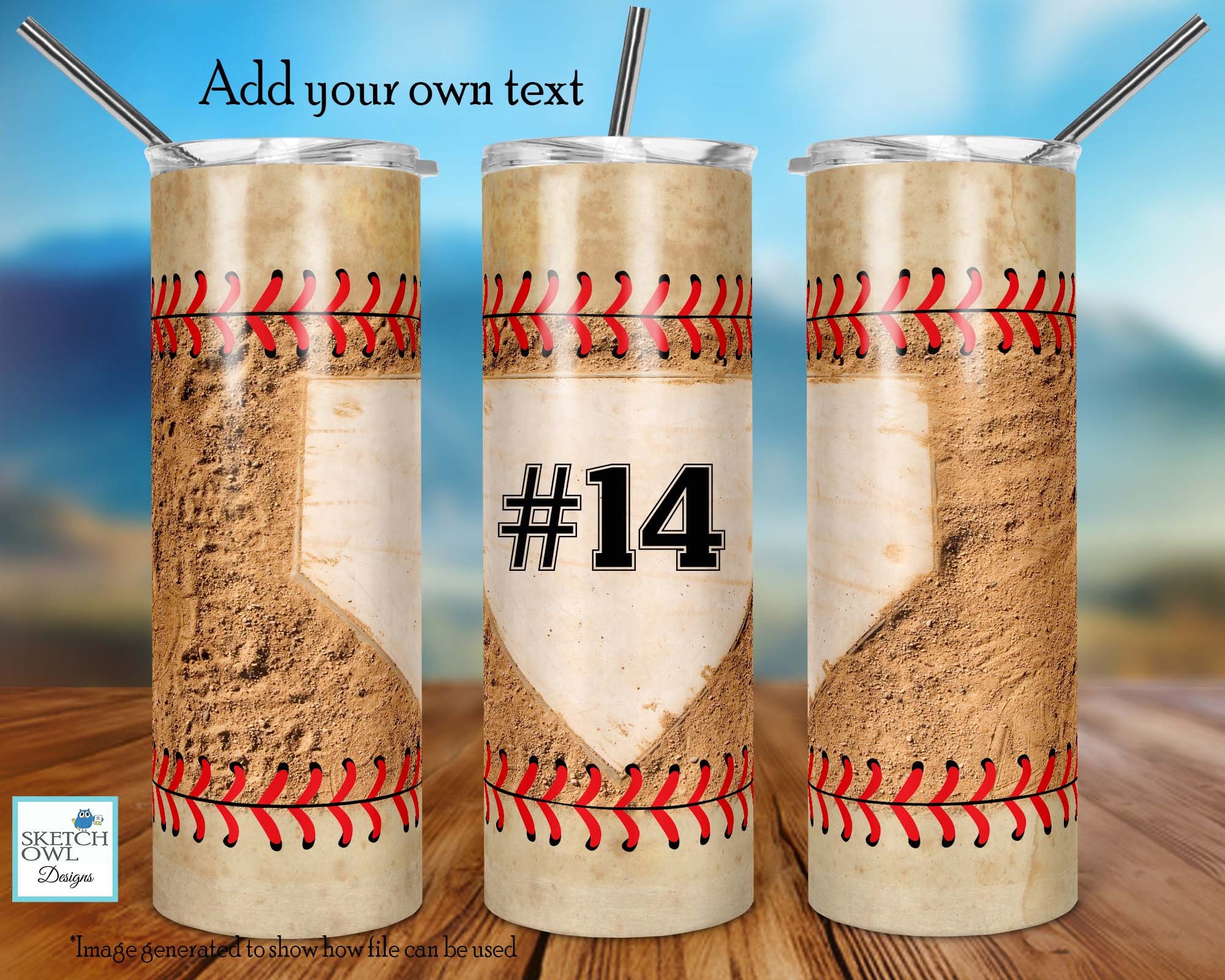 Baseball Tumbler Design Tumbler Design Home Plate and Etsy