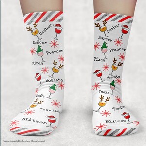 Christmas Socks, Blitzen socks, Blitzen wine socks, Sublimation Socks Design, Funny Socks, Wine Lover, Sublimation, Digital Download, PNG