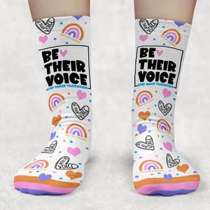 Sublimation Socks Design, Stop Human Trafficking, Save the Children, Awareness, Be Their Voice, Socks, Sublimation, Digital Download, PNG