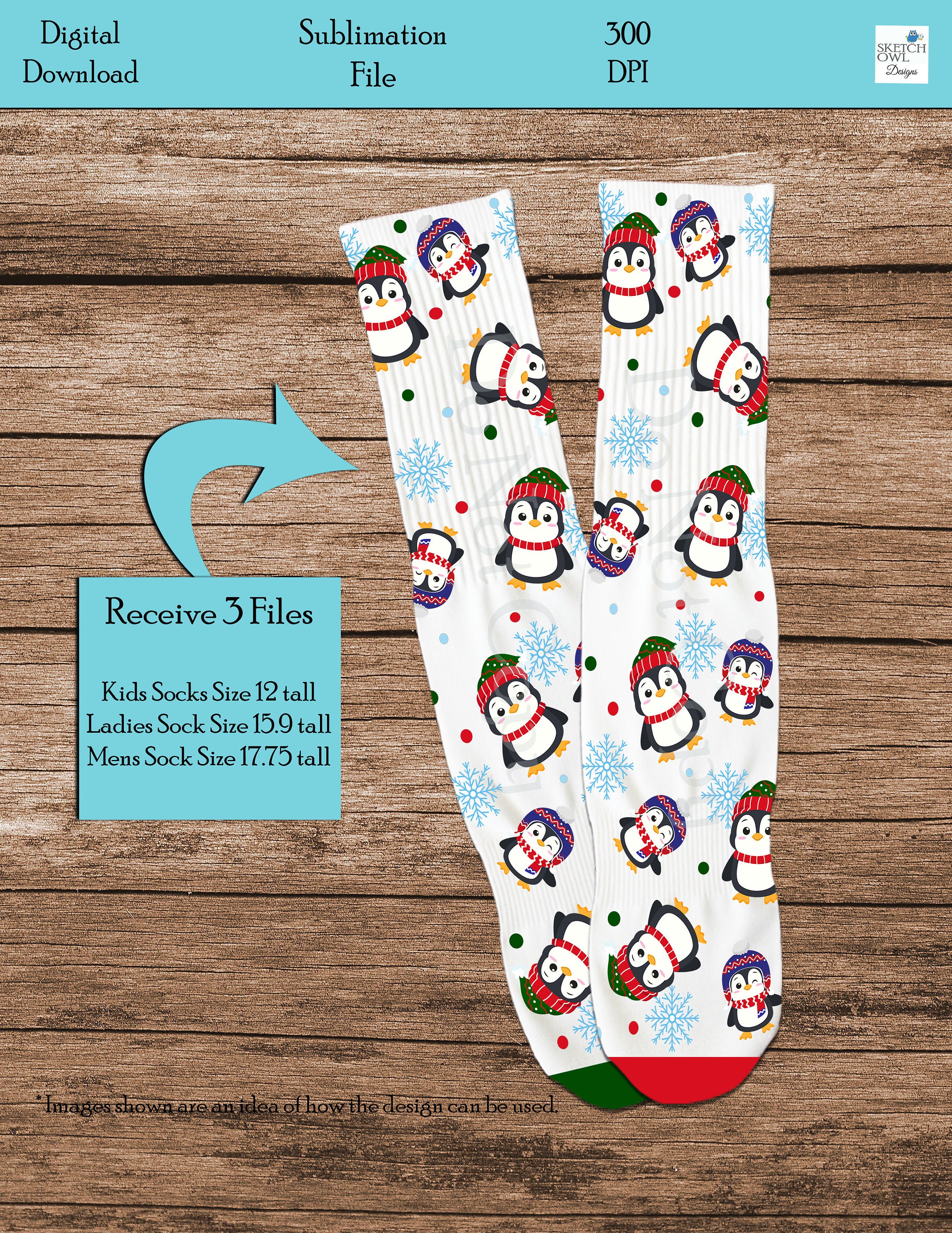 Download Sublimation Socks Design Winter Socks Matching Socks Funny Etsy