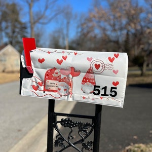 Mailbox-Abdeckung, Valentine Gnome, Outdoor Valentine Decor, Mailbox PNG, Sublimation, digitaler Download, PNG