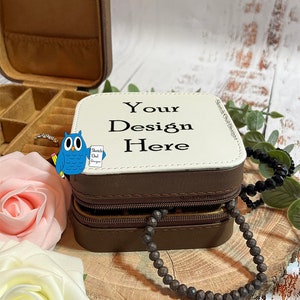 Digitale Datei, Schmuckkästchen Mockup für Sublimation, Photoshop Mockup, Reise Schmuckschatulle, kleine Unternehmen, fügen Sie Ihr eigenes Bild hinzu, Sublimation O