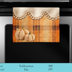 Fall Kitchen Towel Design, Velour Towel Design, Fall Decor, Kitchen Towel, Half towel design Sublimation, Digital Download, PNG, Towel set
