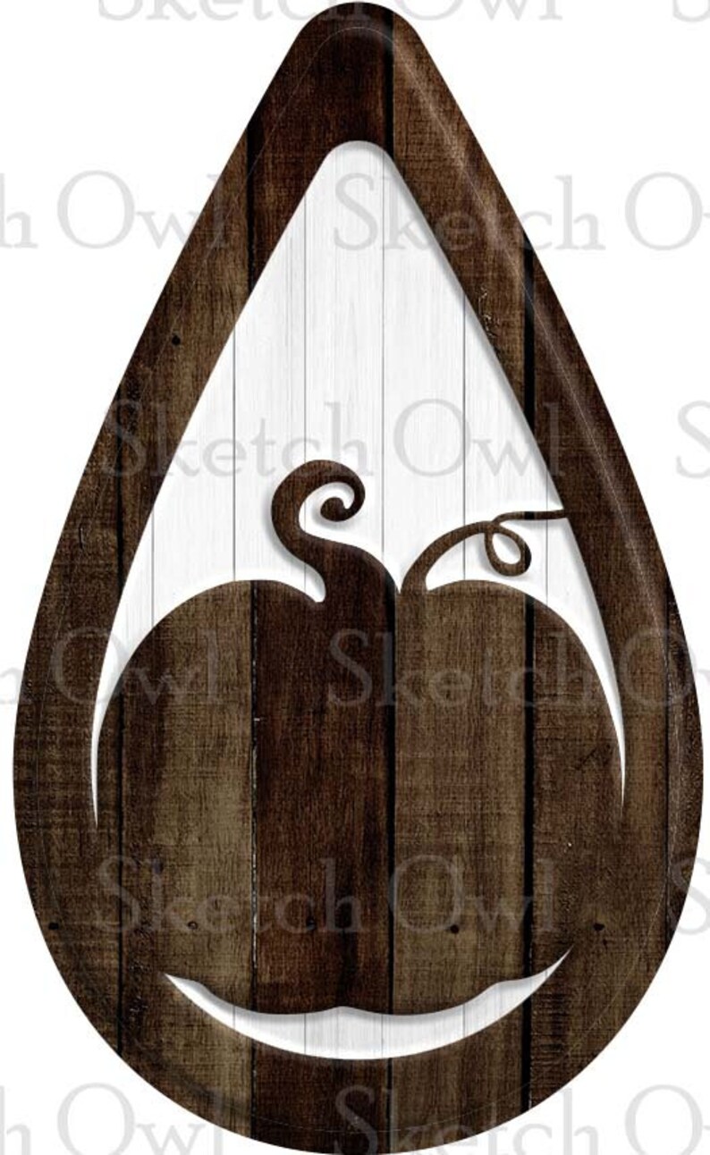 Pumpkin Drop Earrings Wood Pumpkin Earrings Fall Earrings | Etsy