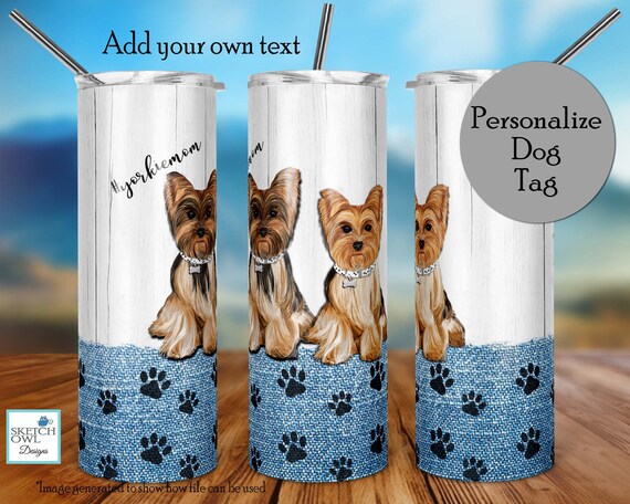 Yorkie Tumbler- Blue Yorkie Tumbler- Blue