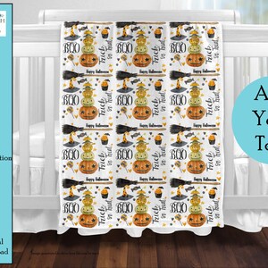 Conception de sublimation de couverture de bébé d'Halloween, couverture de bébé d'Halloween, panneau 10 x 10, cadeau de baby shower, sublimation, téléchargement numérique, PNG