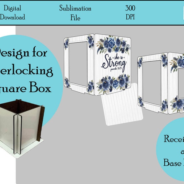 Interlocking Square - Etsy