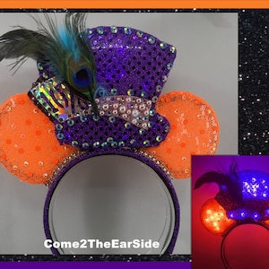 Mad Hatter Mickey Ears,Alice in Wonderland Mickey Ears,Cheshire Cat Mickey Ears, Mad Hatter White Rabbit  Queen of Hearts inspired Birthday