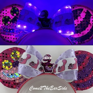 Cheshire Mickey Ears - Cheshire the Cat, Alice in Wonderland, Cats, Minnie, Tea Party. We’re all mad here, Mickey Ear, Minnie Ear
