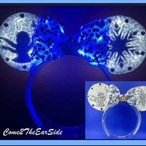 Elsa Mickey Ears,Elsa Minnie Ears,Frozen Mickey Ear,Frozen Minnie Ears,Princess Mickey Ears,Princess Minnie Ears