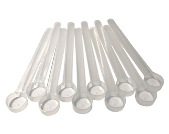 Long Handle Plastic Scoop: 5cc/1 Teaspoon - Dry Goods Measuring