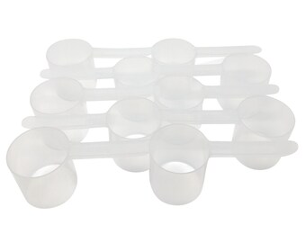Long Handle Plastic Scoop: 1/2 Cup Dry Goods Measuring