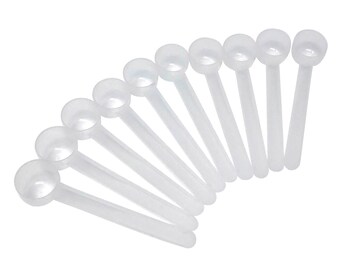 Long Handle Plastic Scoop: 10cc/2 Teaspoon for Dry Goods