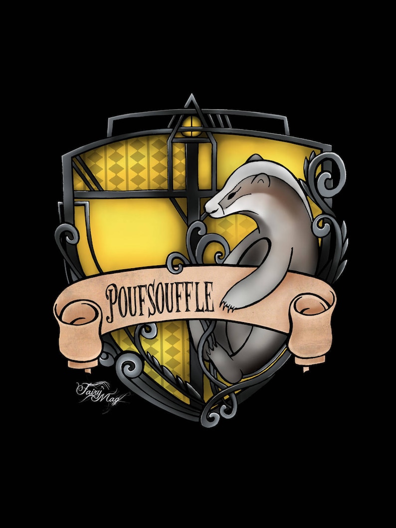 Carte Postale Maison Poufsouffle Harry Potter Etsy