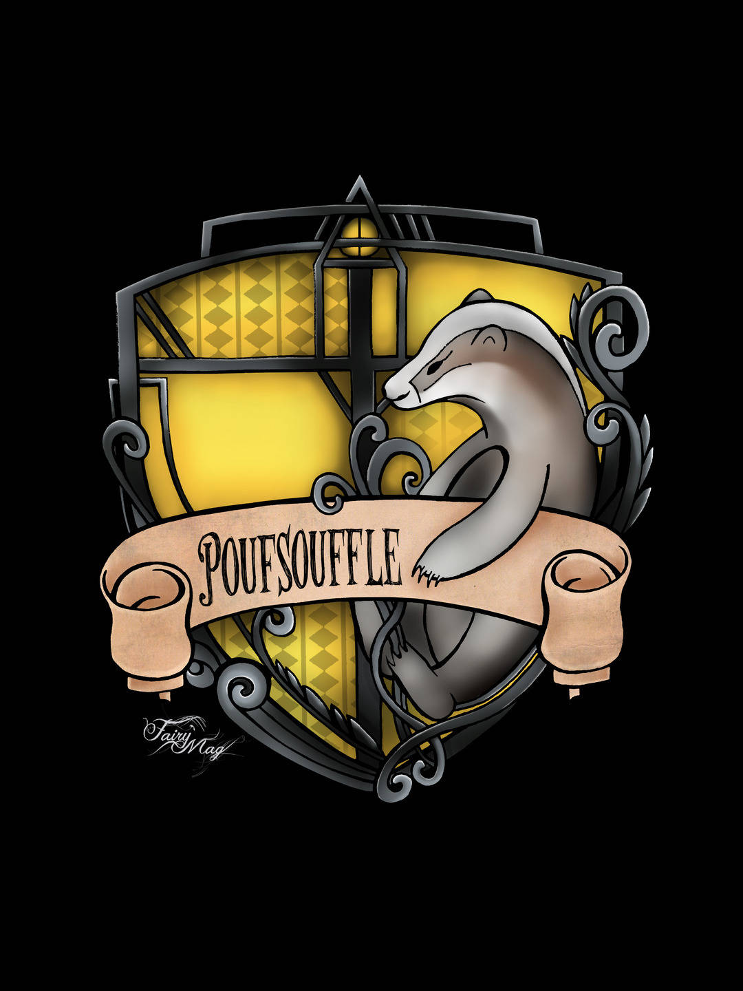 Carte Postale Maison Poufsouffle Harry Potter Etsy