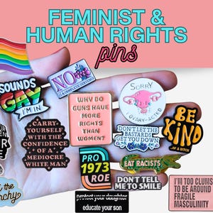 Feminist Enamel Pin: Empowering Women's Rights Gift For Friend