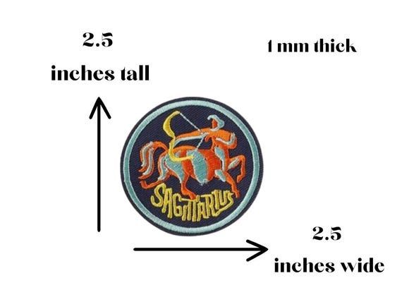 Retro Zodiac Iron-on Patches: Mid-century Modern Astrology