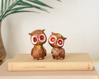 Vintage Owl Salt and Pepper Shakers: Retro Kitchen Decor | MCM Unique Accent