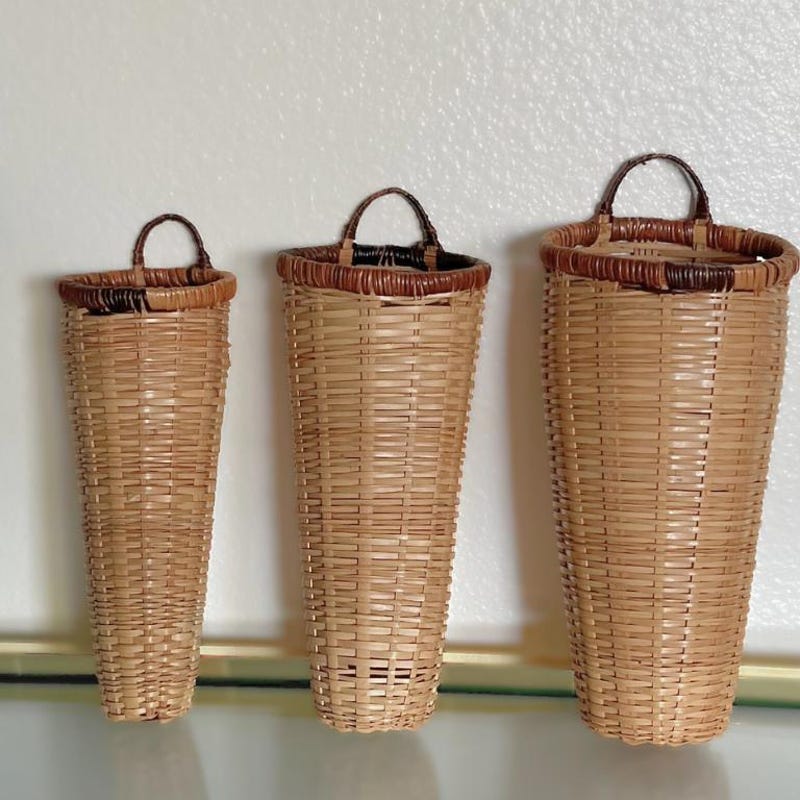 Wall Basket Set of 3 - Etsy