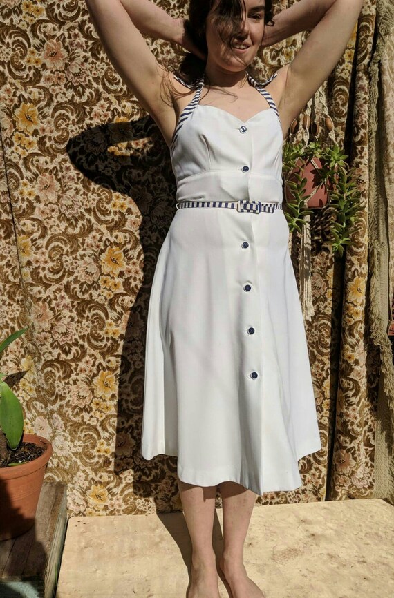 vintage halter neck dress