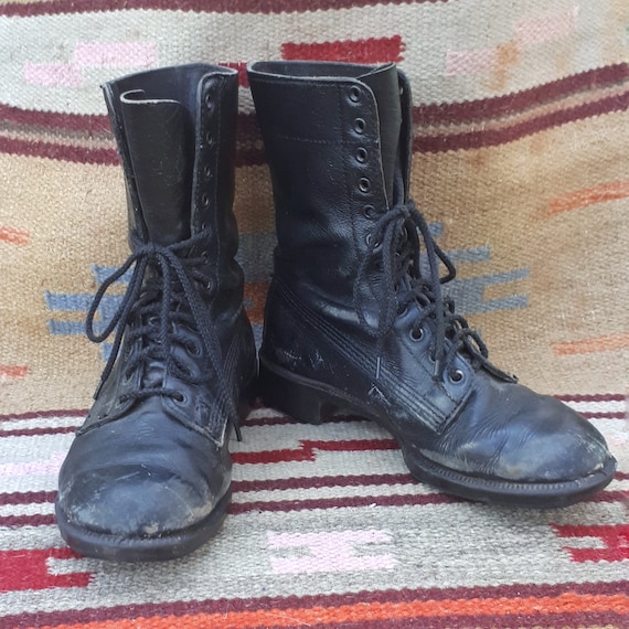 Genuine Vintage Army Lace Up Combat Boots 1940's /