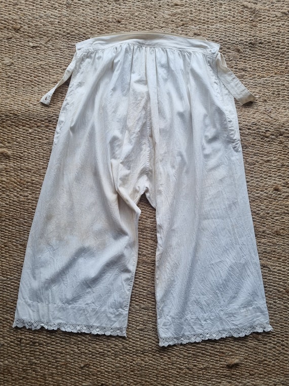 XXS-XS | 28" | Antique Bloomers | Cotton | Victor… - image 2