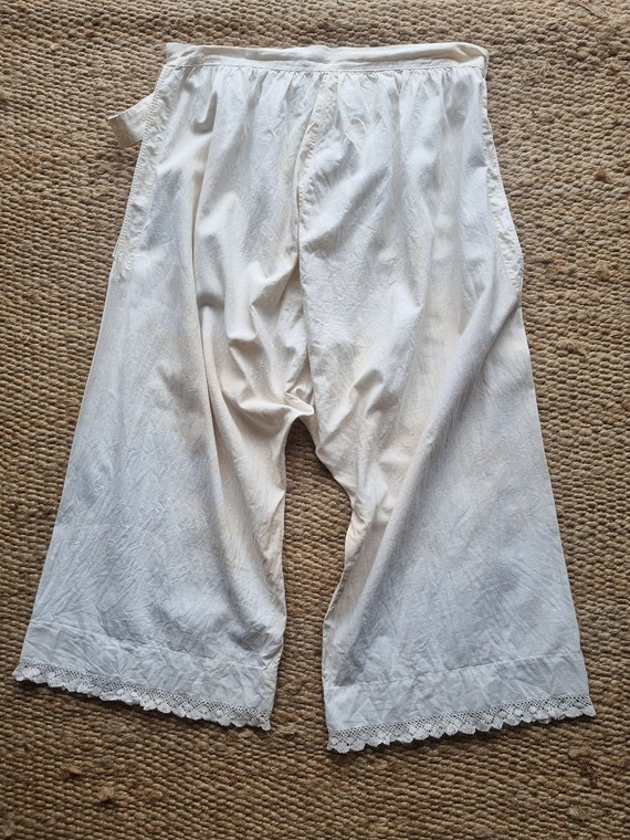 XXS-XS | 28" | Antique Bloomers | Cotton | Victor… - image 3