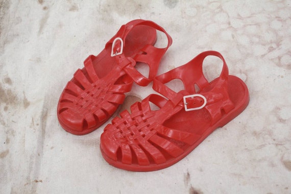 red jelly heels