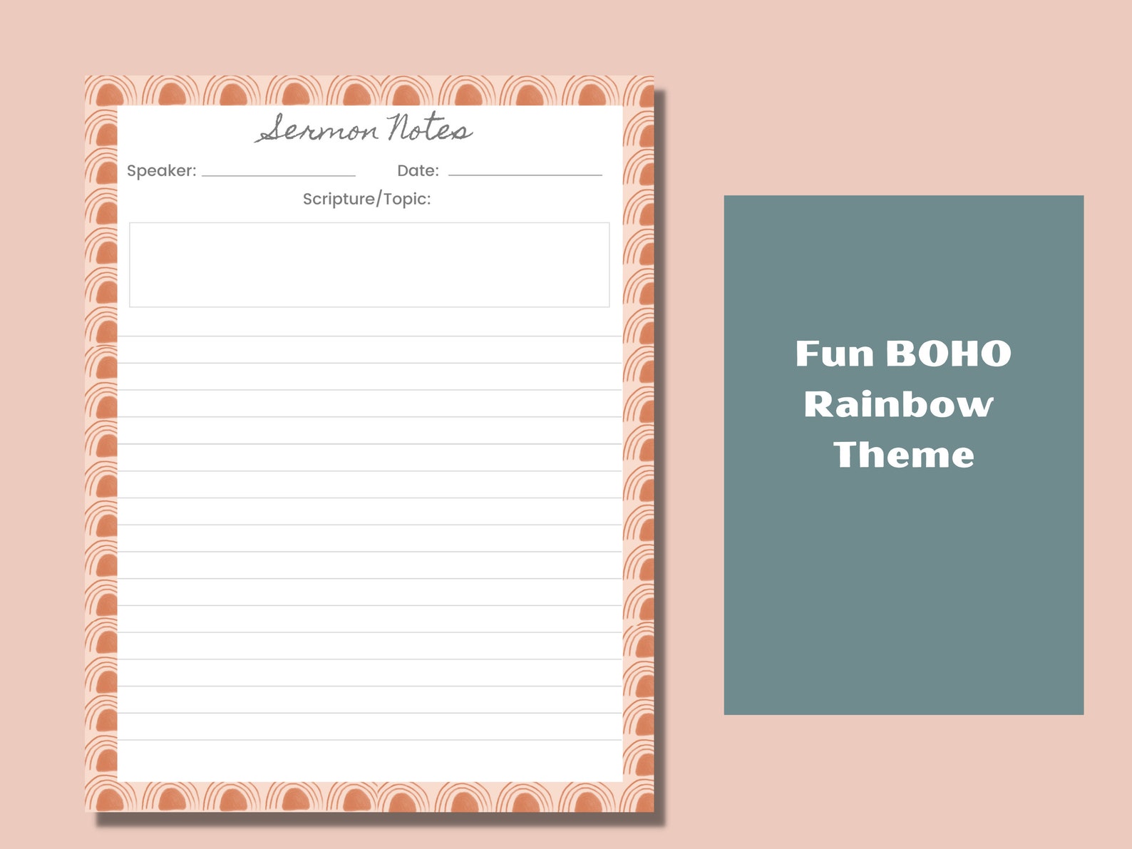 Sermon Notes Template