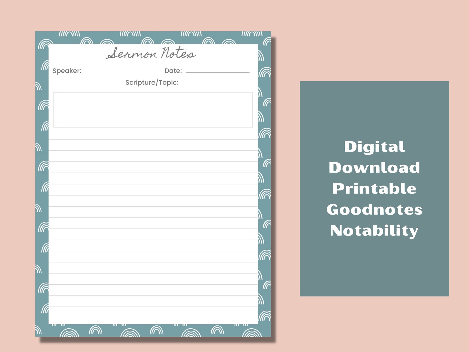 Sermon Notes Template