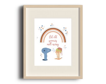 INSTANT DOWNLOAD, Quotes Print, Wall Art, Rainbow Print