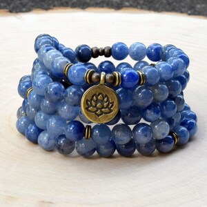 108 Mala Bead Bracelet, Mala Meditation Prayer Beads, Mala Necklace, Buddhist Jewelry, Mala Bead, Yoga Prayer Beads, Handmade Jewelry