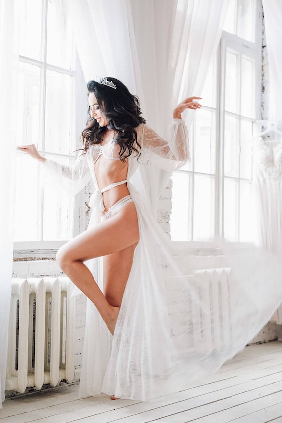 sexy lace robe