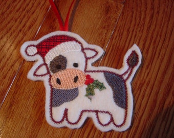 Cow Felt Ornament